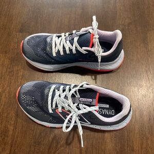 New Balance DynaSoft Nitrel V5 Navy Blue Gray Trail Running Shoe size 7.5